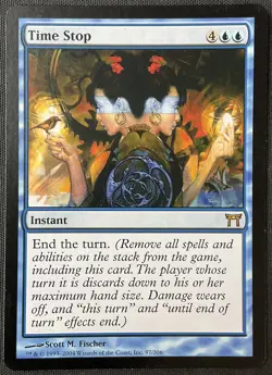 MTG Champions of Kamigawa #97 Time Stop LP - Image 1