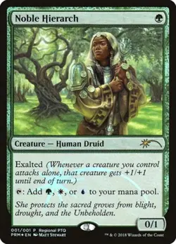 MTG English Noble Hierarch NM Foil Promos: Pro Tour - Image 1