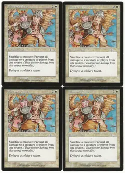 MTG Martyr's Cause x4 Urza's Legacy Uncommon LP/MP Playset - Image 1
