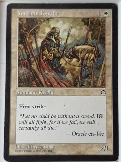 Youthful Knight - Stronghold - Magic the Gathering MTG Nice! - Image 1