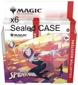 6x Collector Booster Box Marvel's Spider-Man MTG SEALED CASE ENGLISH! FREE SHIP! - Image 1