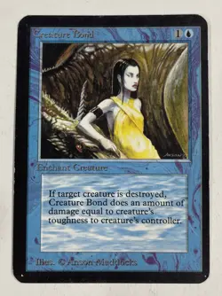 Creature Bond Alpha MP Moderate Play MTG Magic The Gathering A - Image 1