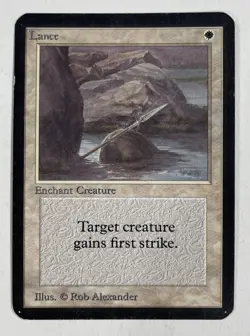 Lance Alpha MP Moderate Play MTG Magic The Gathering B - Image 1