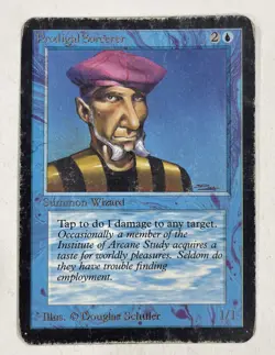 Prodigal Sorcerer Alpha HP Heavy Play MTG Magic The Gathering C - Image 1