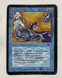 Air Elemental Alpha HP Heavy Play MTG Magic The Gathering A - Image 1