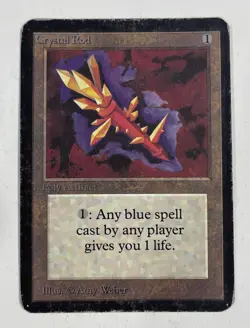 Crystal Rod Alpha HP Heavy Play MTG Magic The Gathering A - Image 1