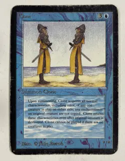 Clone Alpha HP Heavy Play MTG Magic The Gathering A - Image 1