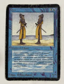 Clone Alpha HP Heavy Play MTG Magic The Gathering B - Image 1