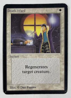 Death Ward Alpha MP Moderate Play MTG Magic The Gathering - Image 1
