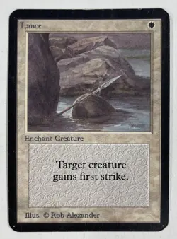 Lance Alpha MP Moderate Play MTG Magic The Gathering A - Image 1