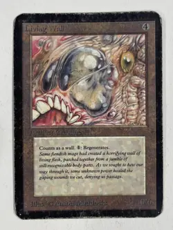 Living Wall Alpha HP Heavy Play MTG Magic The Gathering - Image 1
