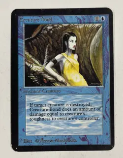 Creature Bond Alpha MP Moderate Play MTG Magic The Gathering D - Image 1