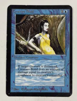 Creature Bond Alpha MP Moderate Play MTG Magic The Gathering C - Image 1