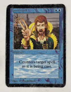 Counterspell Alpha HP Heavy Play MTG Magic The Gathering - Image 1