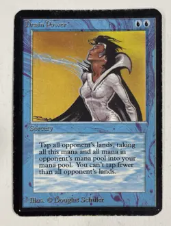 Drain Power Alpha HP Heavy Play MTG Magic The Gathering - Image 1