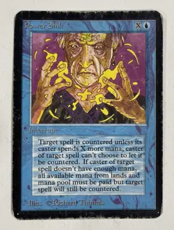 Power Sink Alpha HP Heavy Play MTG Magic The Gathering B - Image 1