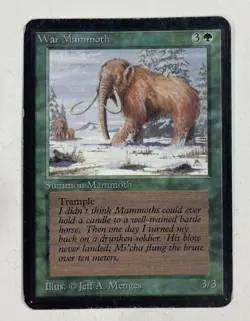 War Mammoth Alpha HP Heavy Play MTG Magic The Gathering - Image 1