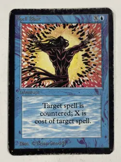 Spell Blast Alpha HP Heavy Play MTG Magic The Gathering A - Image 1