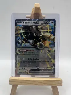 Bouffalant EX 077/086 Double Rare Pokemon TCG SV White Flare Holo NM/M - Image 1