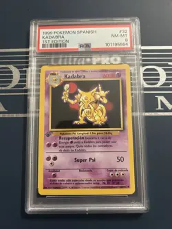 Psa 8 Pokemon Kadabra 1st Edition Spanish Espanol - Image 1