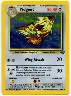 Pokemon - Jungle Pidgeot Holo Rare 8/64 - LP - Image 1
