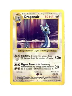 Dragonair (Shadowless) 18/102 WOTC Base Set Non-Holo Pokemon TCG MP - Image 1