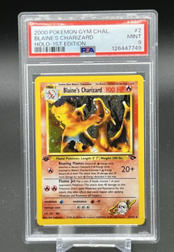 2000 Pokemon Gym Challengers Blaine's Charizard Holo Psa 9 1st EDITION🔥🔥 - Image 1
