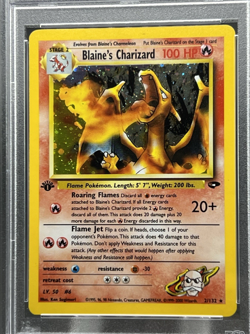2000 Pokemon Gym Challengers Blaine's Charizard Holo Psa 9 1st EDITION🔥🔥 - Image 2