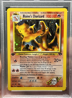 2000 Pokemon Gym Challengers Blaine's Charizard Holo Psa 9 1st EDITION🔥🔥 - Image 5
