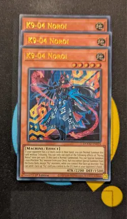 DOOD-EN025 K9-04 Noroi x3 Ultra Rare 1st Ed YuGiOh Playset - Image 1