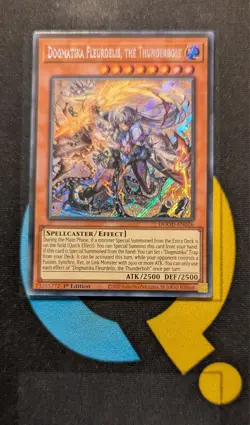 DOOD-EN026 Dogmatika Fleurdelis, the Thunderbolt x3 Secret Rare YuGiOh Playset - Image 2