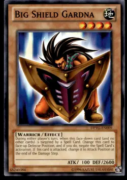 Big Shield Gardna Duelist Pack: Yugi DPYG-EN009 MP YuGiOh TCG | Buy 10 Get 10 Fr - Image 1