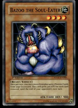 Bazoo the Soul-Eater Structure Deck: The Dark Emperor SDDE-EN008 MP YuGiOh TCG | - Image 1