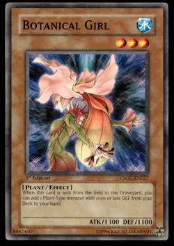 Botanical Girl Crossroads of Chaos CSOC-EN027 MP YuGiOh TCG | Buy 10 Get 10 Free - Image 1