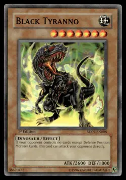 Black Tyranno Structure Deck: Dinosaur's Rage SD09-EN008 MP YuGiOh TCG | Buy 10 - Image 1