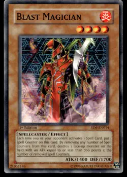 Blast Magician Structure Deck: Spellcaster's Judgment SD6-EN014 MP YuGiOh TCG | - Image 1