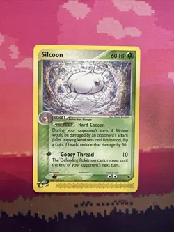 Pokemon Card Silcoon EX Ruby Sapphire Uncommon 43/109 Near Mint - Image 1