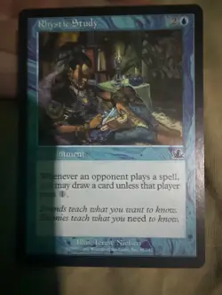 Rhystic Study Magic Card Rare!!! - Image 1