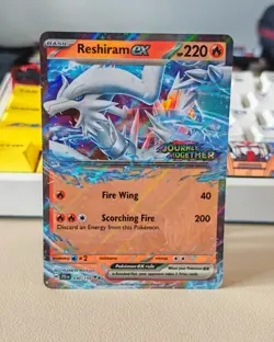 Pokemon TCG Journey Together Reshiram EX Card 030/159 Holo Stamped NM - Image 1