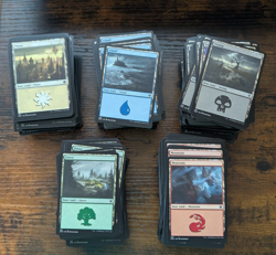 MTG 200 Basic Land Cards Lot 40 of each type unplayed Magic The Gathering bundle - Image 1