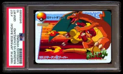 PSA 10 Gem Charizard VS Magmar 107 Carddass Vending 1998 Japanese Graded Card - Image 1