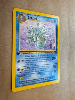 4 Fossil 1st Edition Pokemon Cards Sandslash 41 Seadra 42 Tentacruel 44 Ekans 46 - Image 5