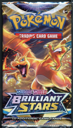 Pokemon Brilliant Stars Booster Pack - 10 Cards / Pack - Random Art - SEALED - Image 1