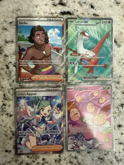 Pokemon TCG Lot of 4 Cards - Surging Sparks Pack Fresh Exeggcute 192/191 - Image 1