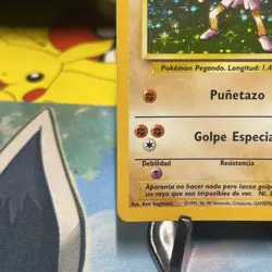Pokemon TCG Hitmonchan Base Set Unlimited Holo Rare Card 7/102 Spanish - Image 5