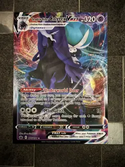 17"X24" POKEMON SHADOW ICE RIDER CALYREX 3D LENTICULAR CARD POSTER STORE DISPLAY - Image 1