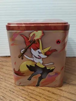 2022 Pokemon TCG: Fire Stacking Tin -used Full Of CardsU - Image 4