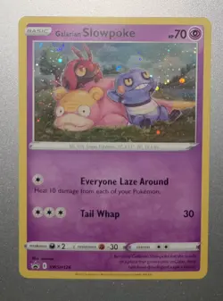 Galarian Slowpoke SWSH126 Black Star Promo Holo Pokemon Card SWSH - Image 1