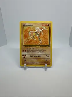 Pokemon HITMONLEE Card 22/62 Rare FOSSIL LP Light Play English Regular Unlimited - Image 2