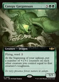 MTG Canopy Gargantuan - Extended Art, Light Play, English Commander: Tarkir: Dra - Image 1